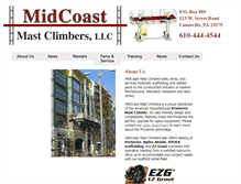 Tablet Screenshot of midcoastmastclimbers.com